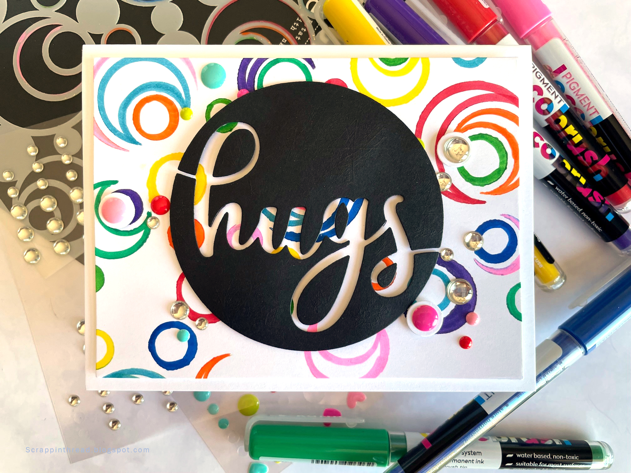 Stenciling With Markers